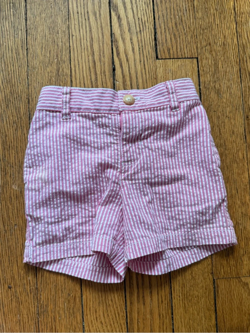 Ralph Lauren Striped Pink Seersucker Shorts - Size 6 Months